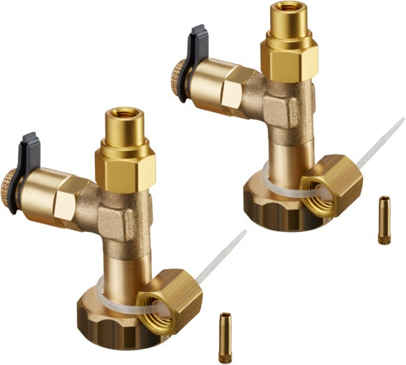 OVENTROP OV Messadapter classic 2 Stück – G 3/4 Innengewinde für Differenzdruckmessung
