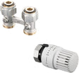 Oventrop Anschluss-Set Multiflex F Durchgang mit Thermostat vindo TH G 1/2 IG