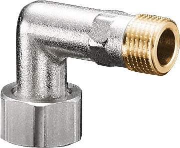 OVENTROP OV Bogenverschraubung MS 1/2Z – Messing vernickelt, DN 15, G 1/2 AG x G 3/4 ÜM