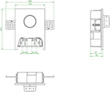 OVENTROP Unibox E BV Bypass – Raumtemperaturregler für Fußbodenheizung, weiß