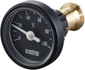 OVENTROP Optibal Thermometer-Umrüstsatz anthrazit für DN 10-15 – Nachrüstung für Kugelhähne