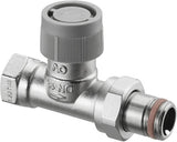 OVENTROP Thermostatventil AQ Durchgang DN15 selbstdichtend M30x1,5 – stufenlose Voreinstellung, Messing vernickelt
