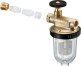 OVENTROP Einstrangfilter-Set ohne Rücklauf im Karton – Heizölfilter DN 10, PN 6, 0,15 mm