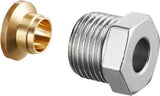 OVENTROP Ofix CEP Klemmringverschraubung Messing 3/8" x 10 mm für Kupferrohre