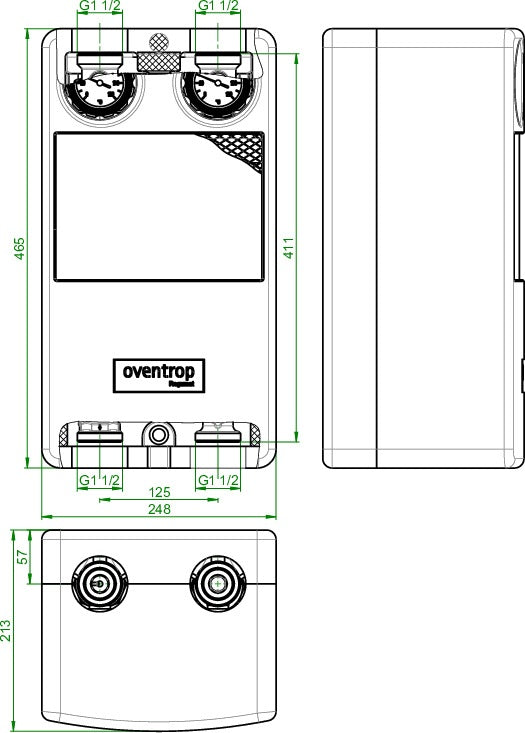 OVENTROP Regumat M3-180 Kessel-Anbindesystem DN 32, gemischter Heizkreis, ohne Pumpe