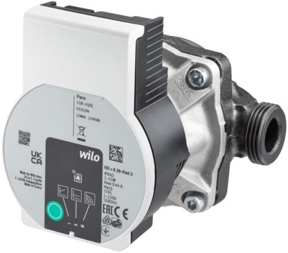 OVENTROP Hocheffizienzpumpe Wilo Yonos PARA RS 15/6 für Regufloor HW/HC/H – 130 mm, stufenlos