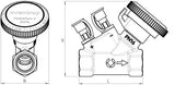 Oventrop HydroCom V Strangregulierventil PN 16 DN 15, 1/2 Zoll IG – Hydraulischer Abgleich