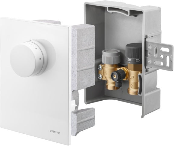OVENTROP Unibox TQ-RTL Thermostat – Fußbodenheizung Regelung mit Q-Tech & Rücklauftemperaturbegrenzer, weiß