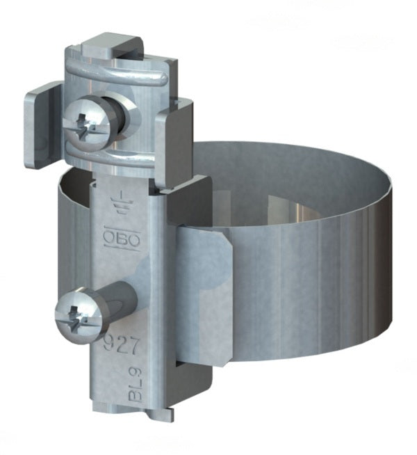 OVENTROP Erdungsschelle DN 20 - DN 32 für Regumat – Edelstahl V2A, 2 Leiter
