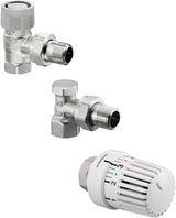 OVENTROP Thermostatventil-Set Uni LH Eckform mit AQ Q-Tech DN 10
