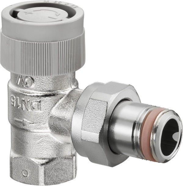 OVENTROP Thermostatventil AQ Eck DN 15 selbstdichtend mit stufenloser Voreinstellung