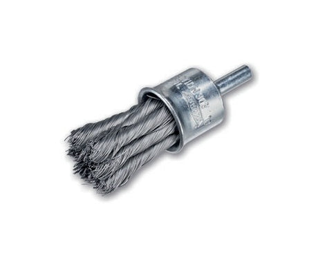 OSBORN Pinselbürste Ø 30 mm, VA-Draht 0,15 mm, 6 mm Schaft, gezopft, 20000 min-¹