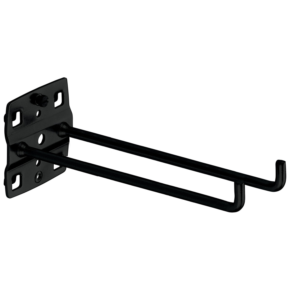 KRAFTWERK Werkzeughaken doppelt für Vierkantlochwand, senkrechtes Hakenende, 150 mm - KW-145.112.150