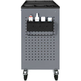 Kraftwerk Ablagefach mit Griff für 8 Dosen für Vierkantlochwand, H 100 x B 300 x T 160 mm