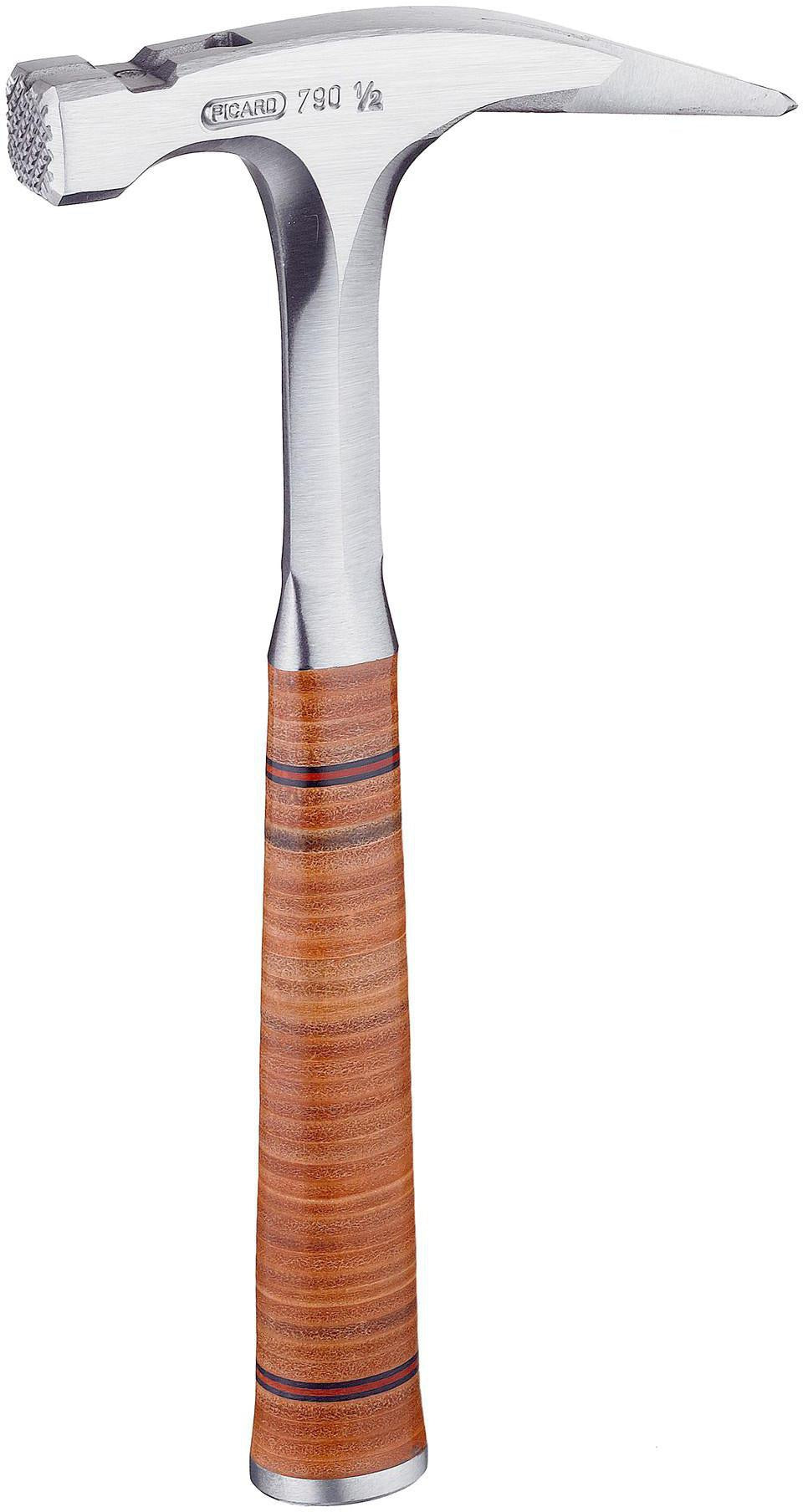 Picard Ganzstahllatthammer 79000 mit Magnet, 950 g, glatte Bahn, Ledergriff