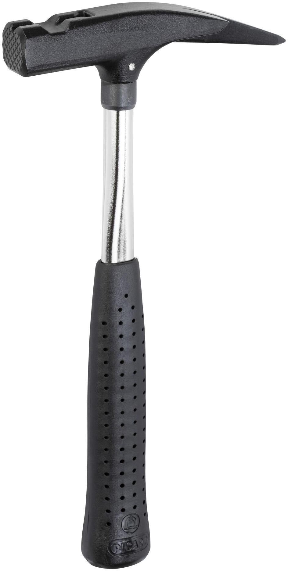 PICARD Latthammer 600 g Kopfgewicht, DIN 7239, Stahlrohrstiel, ohne Magnet, schwarz lackiert