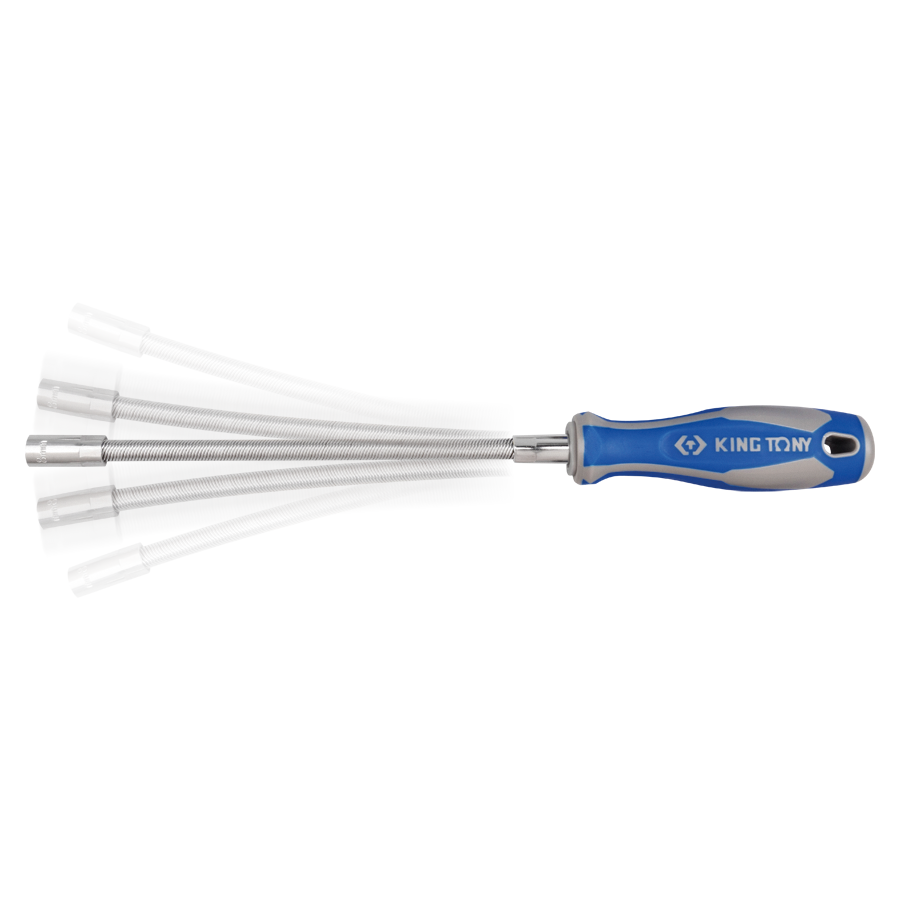 KING TONY Profi-Werkzeuge - 6-Kant Bit-Halter, flexibel, mit Griff - 10 mm 145310