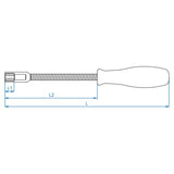 KING TONY Profi-Werkzeuge - 6-Kant Bit-Halter, flexibel, mit Griff - 8 mm 145308