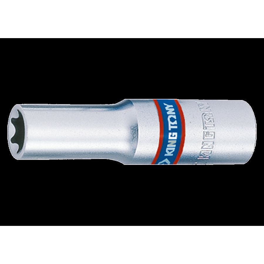 KING TONY Profi-Werkzeuge - 3/8" Steckschlüssel Außen-TORX®-Schrauben, metrisch, lang - E7 327507M