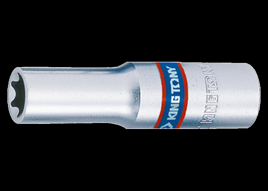 KING TONY Profi-Werkzeuge - 3/8" Steckschlüssel Außen-TORX®-Schrauben, metrisch, lang - E5 327505M