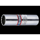 KING TONY Profi-Werkzeuge - 3/8’’ 12-Kant Steckschlüssel für Zündkerzen - 14 mm 36A014