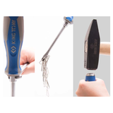 KING TONY Profi-Werkzeuge - Schlitz-Schraubendreher, 4-Kant Schaft 6.5*100 mm BLI14626504R