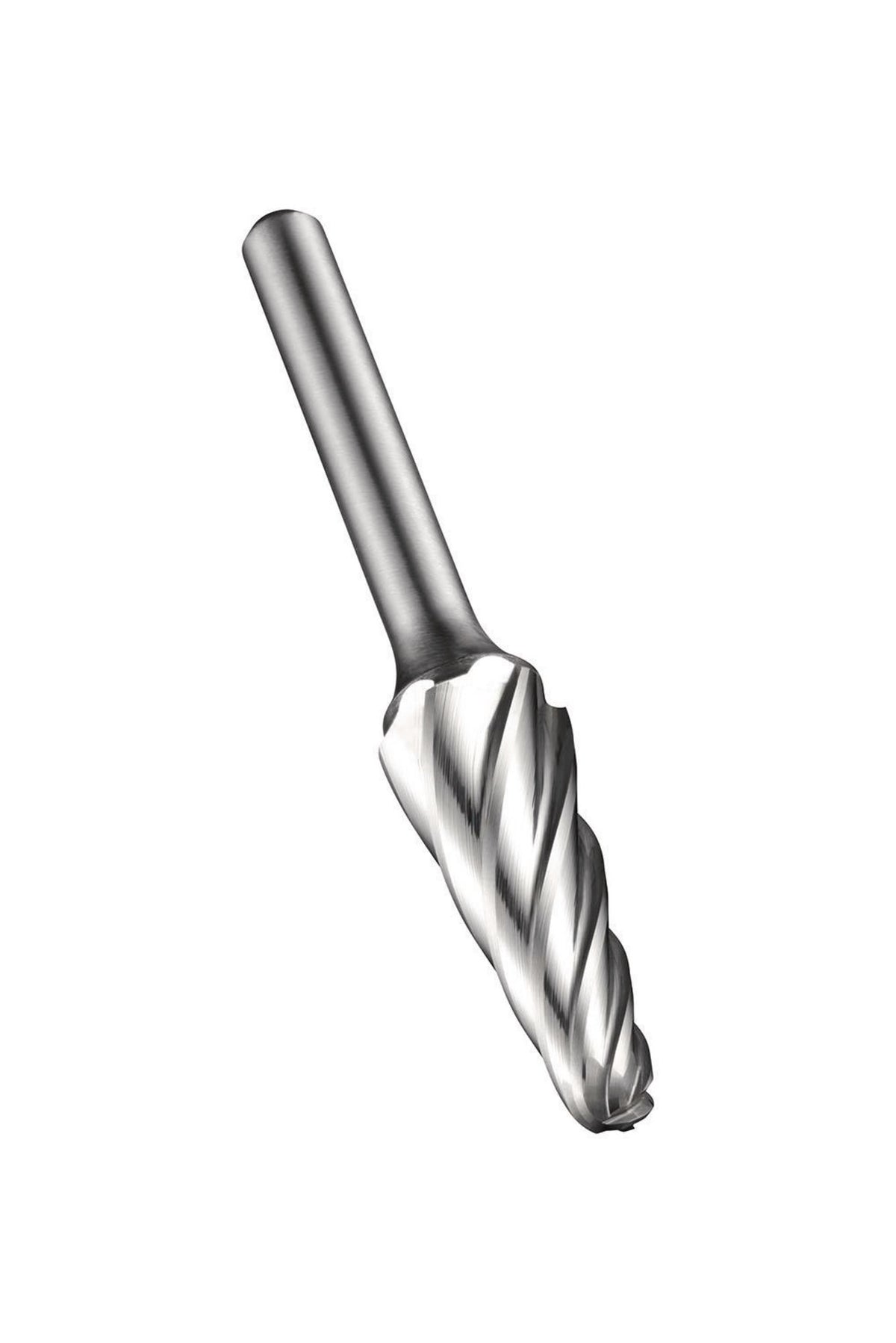 DORMER Kugelkegel-Frässtift Ø 12,7 mm HM blank für Aluminium – Form KEL, 6 mm Schaft