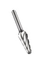 DORMER Kugelkegel-Frässtift Ø 12,7 mm HM blank für Aluminium – Form KEL, 6 mm Schaft