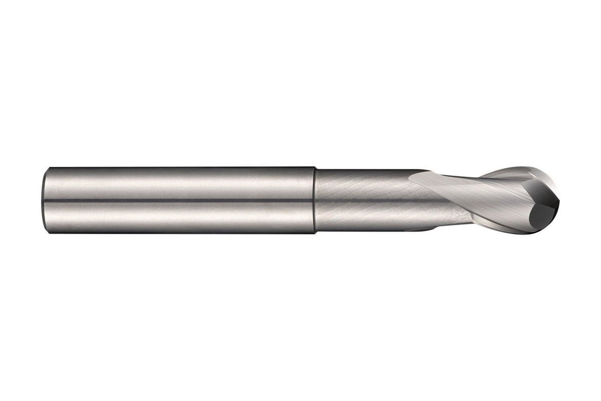 DORMER Radiusfräser S629 VHM 10 mm Kugelfräser 2 Schneiden extra kurz