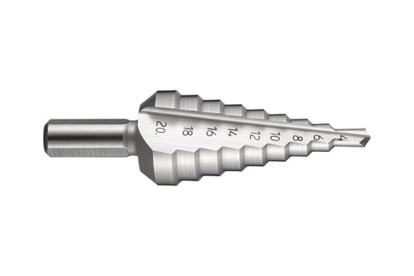 DORMER Stufenbohrer HSS Blank G314 – 12–20 mm, Zylinderschaft 9 mm, unbeschichtet