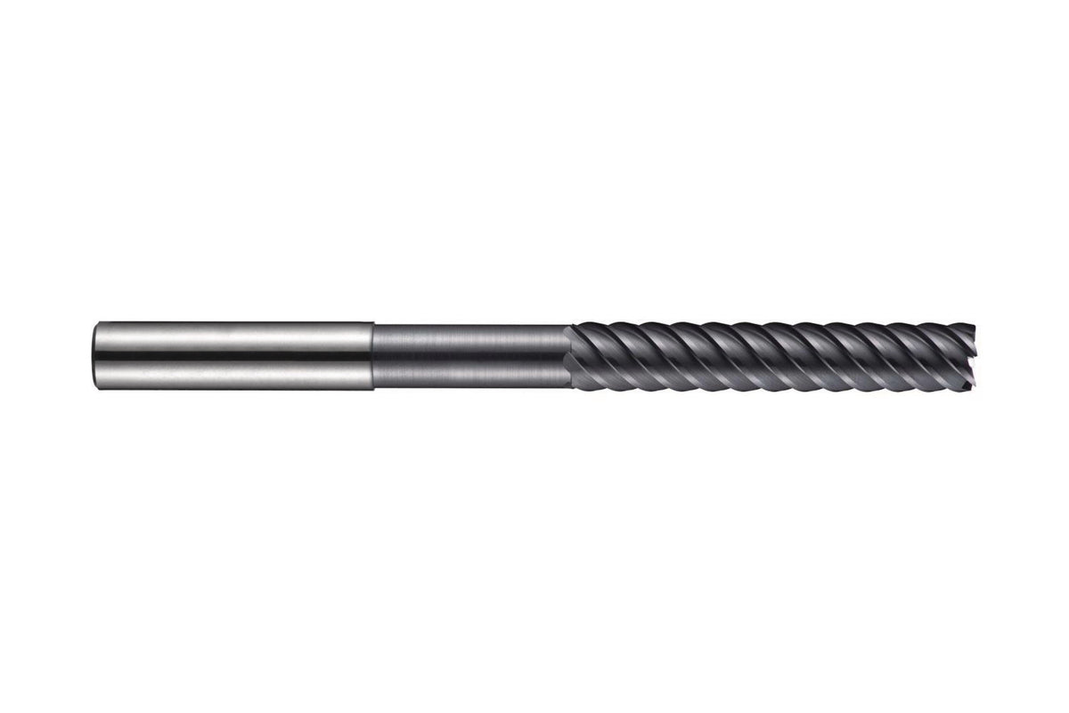 DORMER Schaftfräser S227 Ø10 mm HM AlTiN – extra lang, 6 Schneiden, DIN 6535-HA