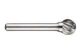 DORMER Frässtift KUD Ø12,7 mm HM blank für INOX, Kopflänge 11 mm, Schaft-Ø 6 mm