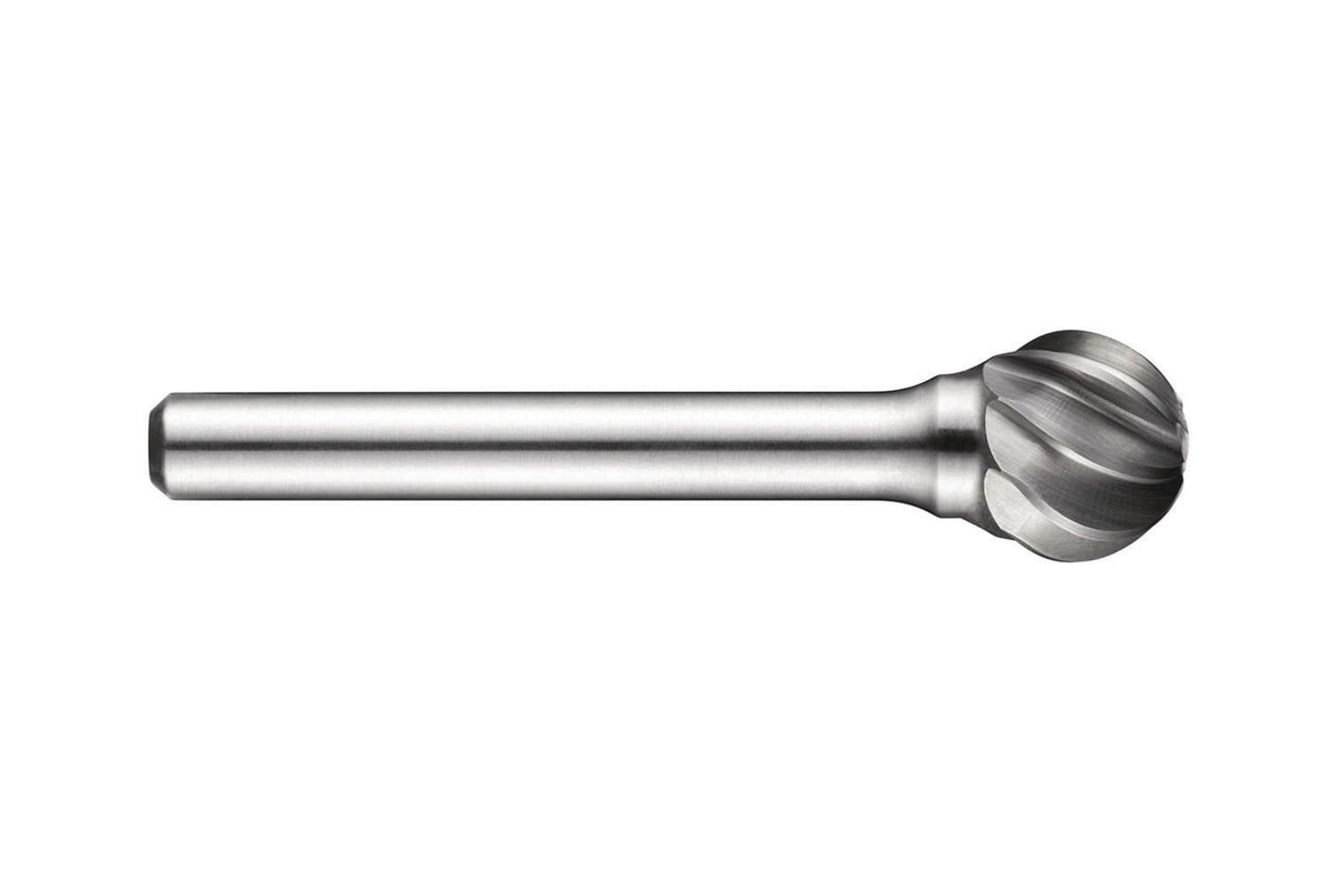 DORMER P837 Frässtift KUD Ø 12,7 mm HM für Aluminium – Kugelfrässtift mit 11 mm Kopflänge