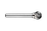 DORMER P837 Frässtift KUD Ø 12,7 mm HM für Aluminium – Kugelfrässtift mit 11 mm Kopflänge