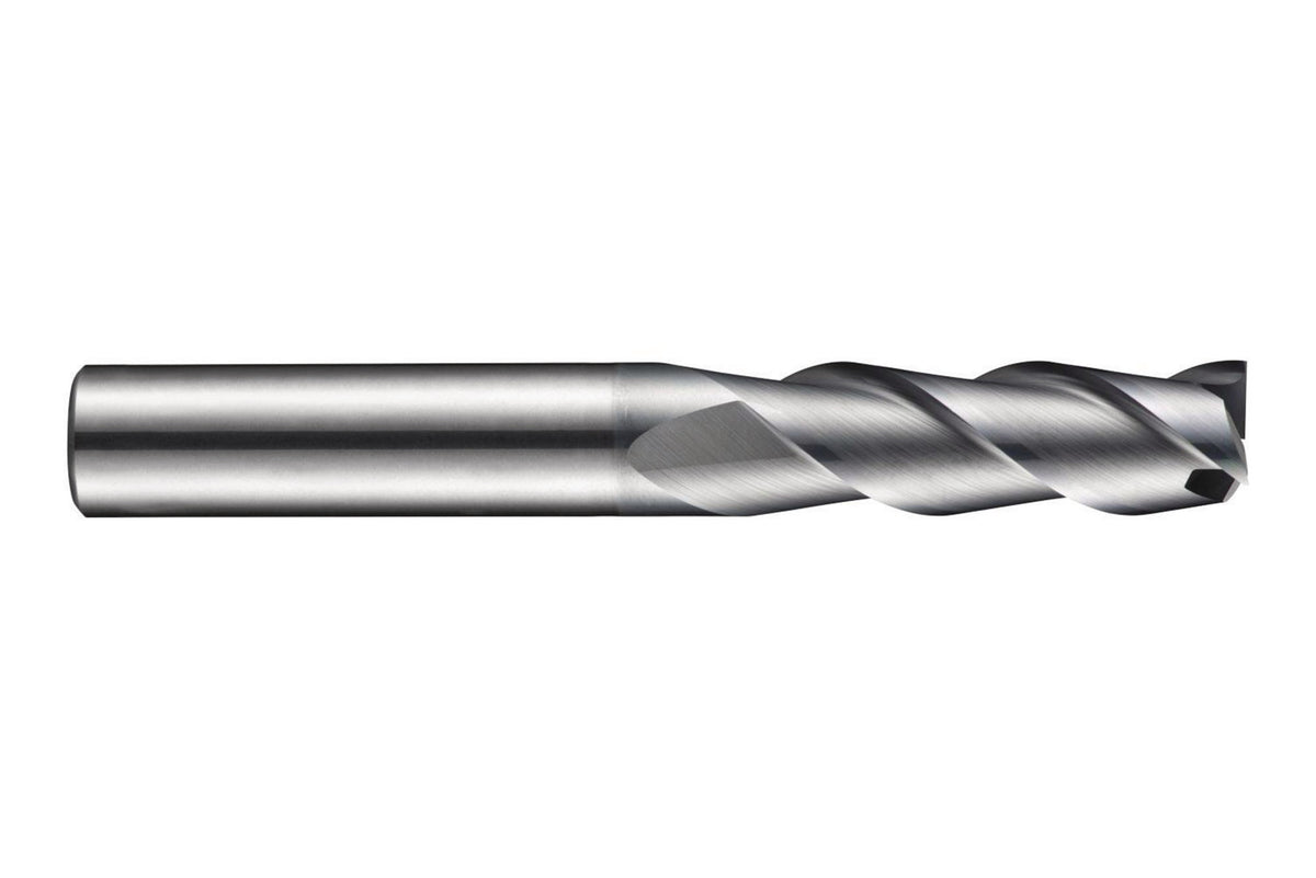DORMER Schaftfräser S714 Ø10 mm HM AlCrN 3 Schneiden lang – für Stahl & Edelstahl