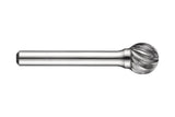 DORMER Frässtift KUD Ø 12,7 mm VHM Kugelform für Stahl