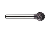 DORMER Frässtift KUD Ø 12,7 mm HM TiAlN Kreuzverzahnung für Stahl & Edelstahl