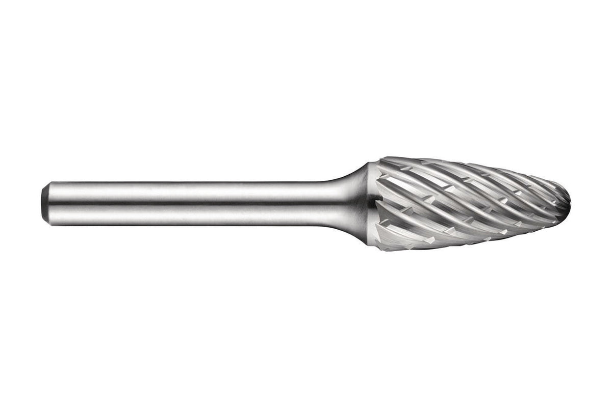 DORMER Frässtift RBF Ø12,7 mm VHM Blank für Stahl – Form F Tannenfräser