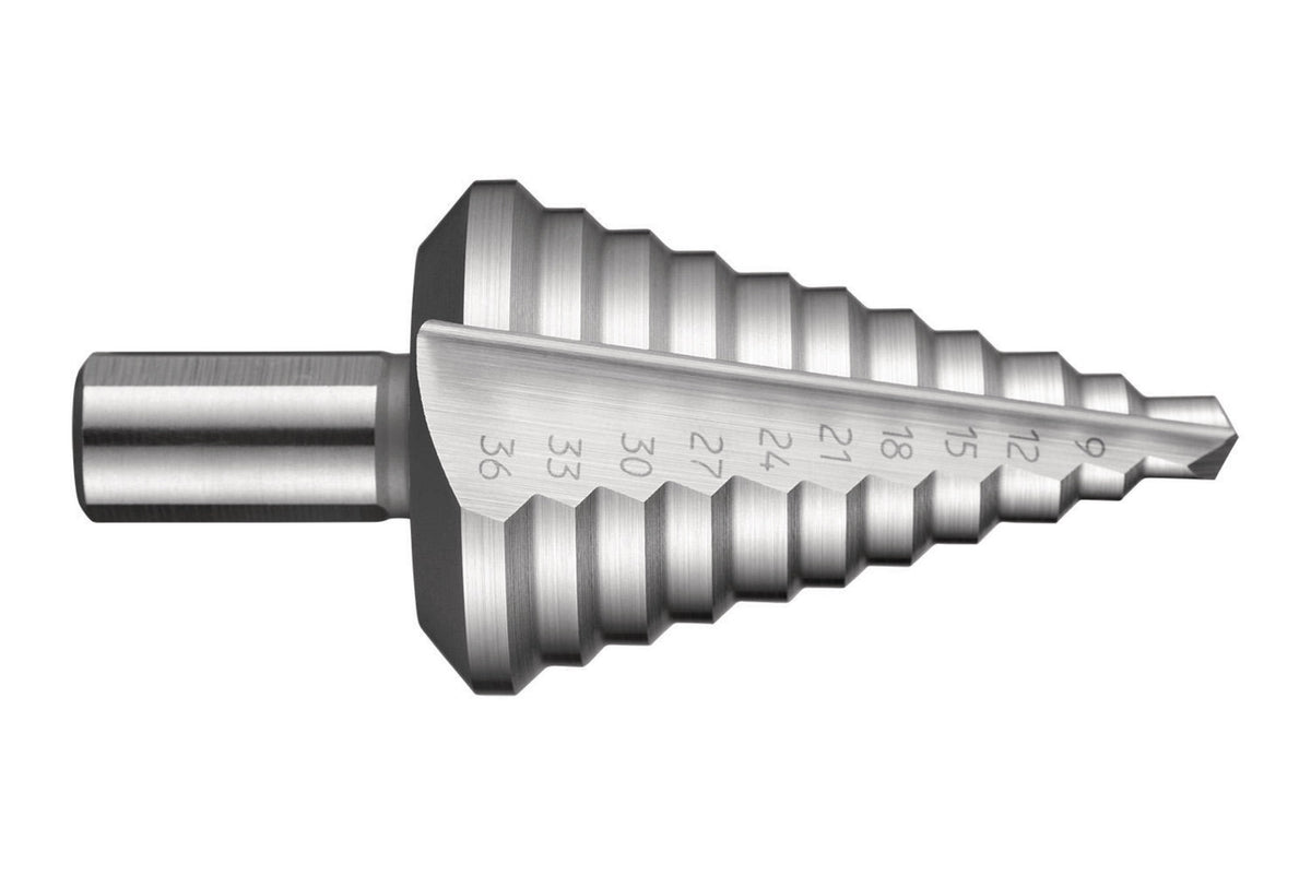 DORMER Stufenbohrer HSS Blank G314 – 12–20 mm, Zylinderschaft 9 mm, unbeschichtet