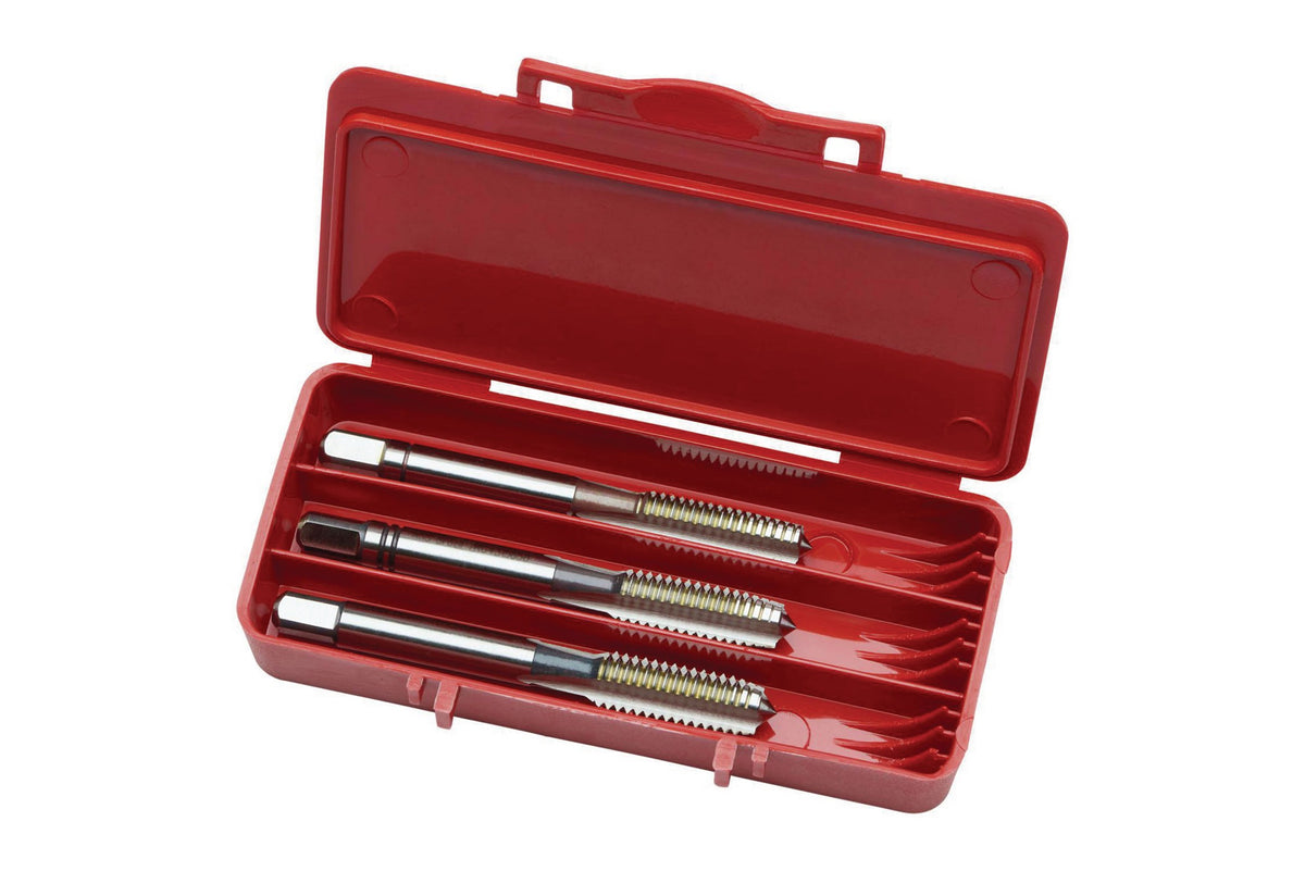 DORMER Handgewindebohrer Form C M10x1,5mm HSS 6H – 3-teiliges Set für Durchgangs- und Sacklochgewinde