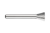 DORMER P825 Innenkegel-Frässtift Ø 12,7 mm HM Kreuzverzahnung Form WKN