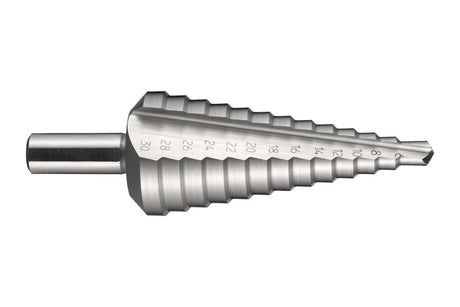 DORMER Stufenbohrer HSS Blank G314 – 12–20 mm, Zylinderschaft 9 mm, unbeschichtet