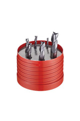 DORMER Schaftfräserset Nr.933 S991 6-teilig VHM TiAlN 3-10 mm Runddose