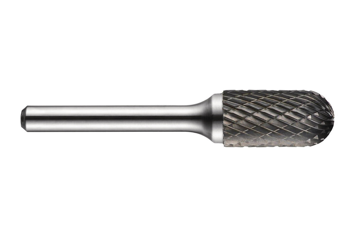 DORMER Frässtift WRC 12,7 mm HM Kreuzverzahnung – Zylindrischer Frässtift mit Kugelnase