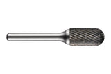 DORMER Frässtift WRC 12,7 mm HM Kreuzverzahnung – Zylindrischer Frässtift mit Kugelnase