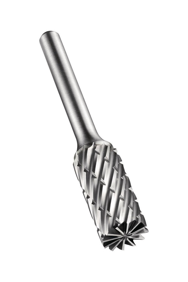 DORMER Frässtift ZYA-S Ø 12,7 mm VHM für Stahl – Zylindrischer Frässtift mit Stirnverzahnung