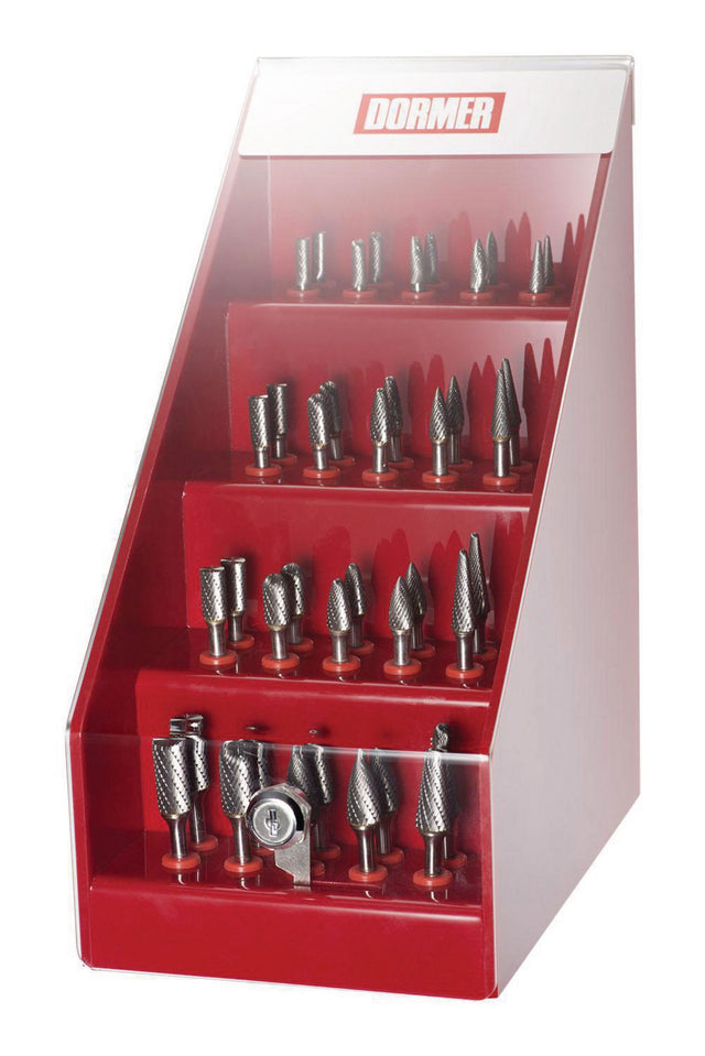 DORMER Frässtiftesatz Nr.1 40-teilig HM Verzahnung B/C/F/G/L in Runddose