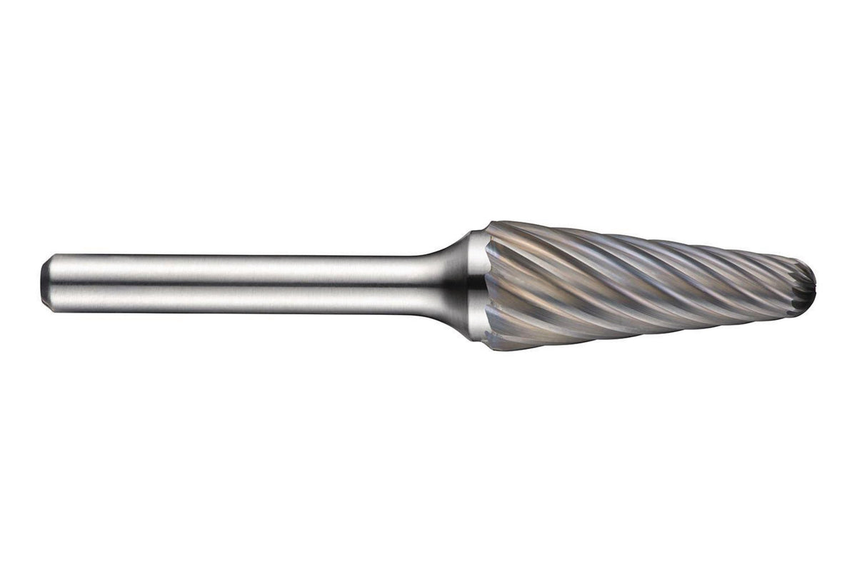 DORMER Kugelkegel-Frässtift Form L HM blank 10 mm für INOX mit 6 mm Schaft