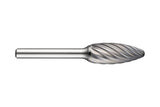 DORMER Frässtift Form H Ø 12,7 mm HM für INOX mit 6 mm Schaft