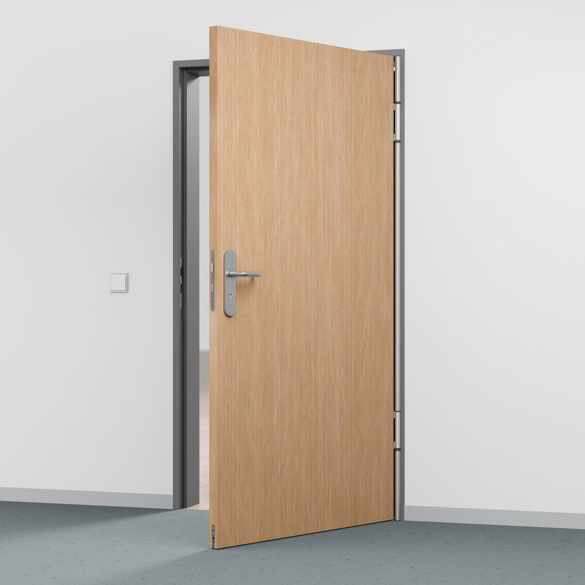 ASSA ABLOY Fingerschutzprofil FSA 8800 L.1755mm für 2 Segmente, Bandseite S18, farblos eloxiert EV1